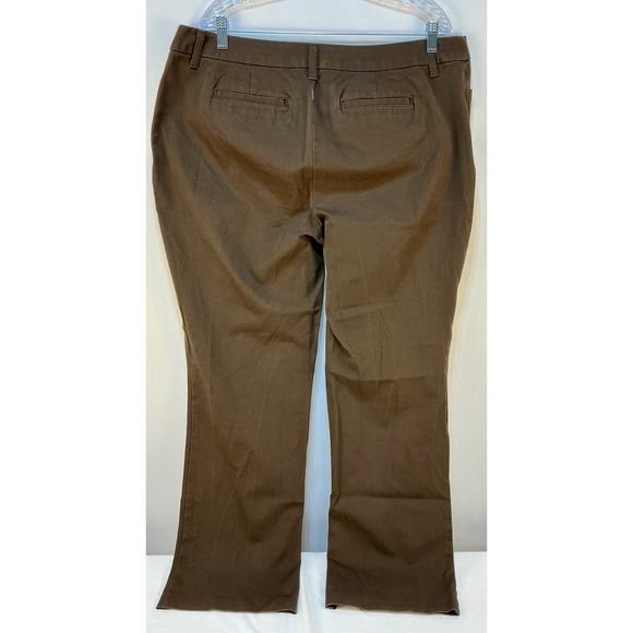 ST. JOHN'S BAY Womens Career Dress Pants  Brown Bootcut Size 20W - Picture 1 of 4